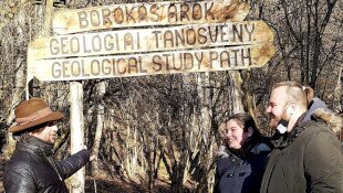 Az új év első látogatói és a Miocén Park üzenete