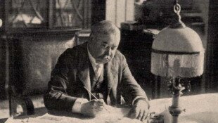 Mikszáth Kálmán otthonában (Forrás: Új Idők 1910)