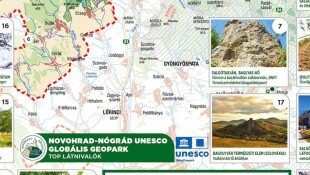 Novohrad-Nógrád Geopark főbb látnivalói - térkép