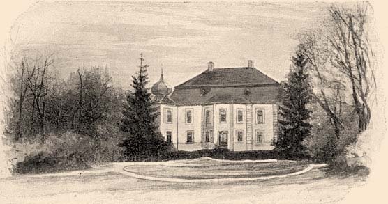 A kastély a 19. században korabeli metszeten
